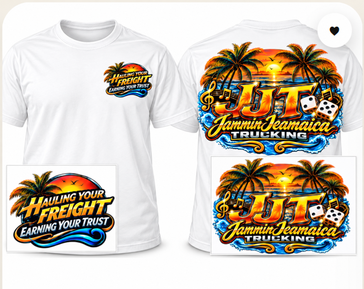 Jammin Jeamaica branded T-shirt in white